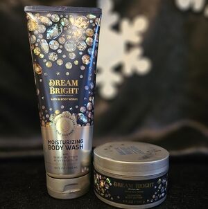 NWT Bath and Body Works Dream Bright Duo -Blue and Silver